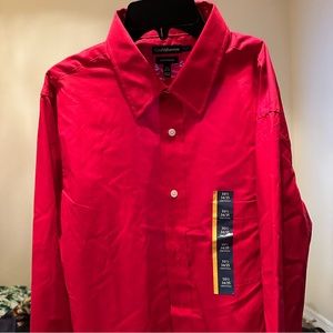 Croft & Barrow Classic Fit Chili Pepper Red Dress Shirt Men’s 16 1/2 34/35